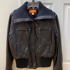 Michael Kors Real Leather Bomber Jacket